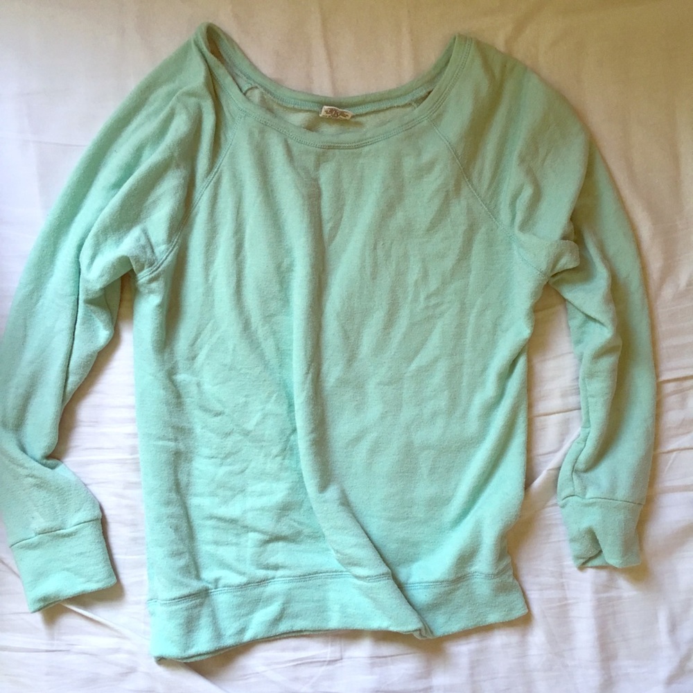 Full Tilt Essentials Mint Green Pullover